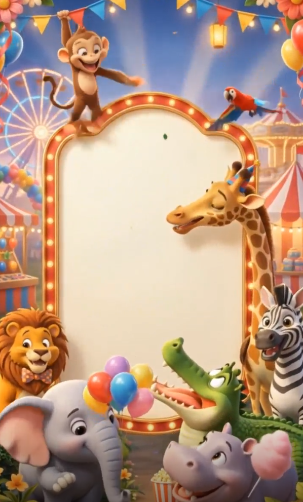 CARNIVAL BIRTHDAY CARD - SILVER STYLE - Image 3