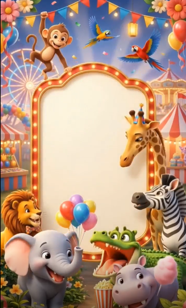 CARNIVAL BIRTHDAY CARD - SILVER STYLE - Image 2