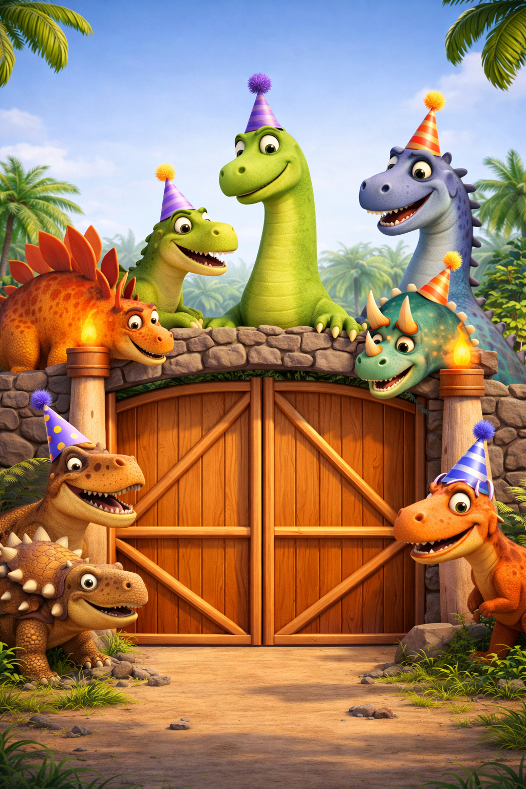 Dinosaur Park and Roller Coaster Ride — Jungle Safari Invitation Video — Platinum - Image 2
