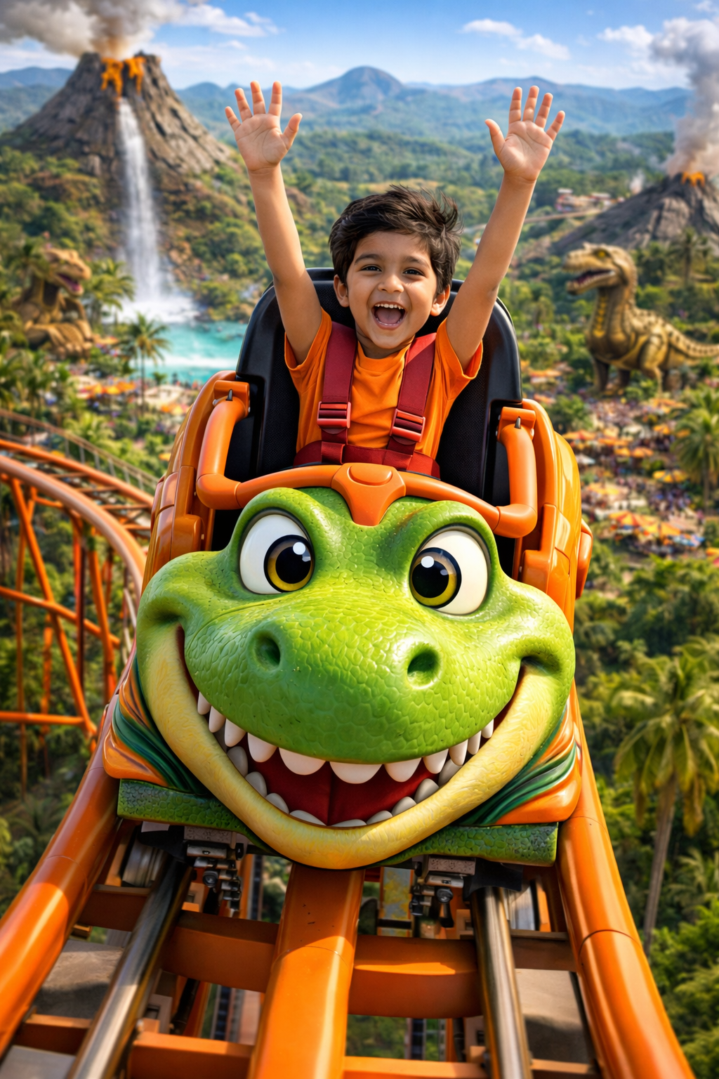 Dinosaur Park and Roller Coaster Ride — Jungle Safari Invitation Video — Platinum - Image 8