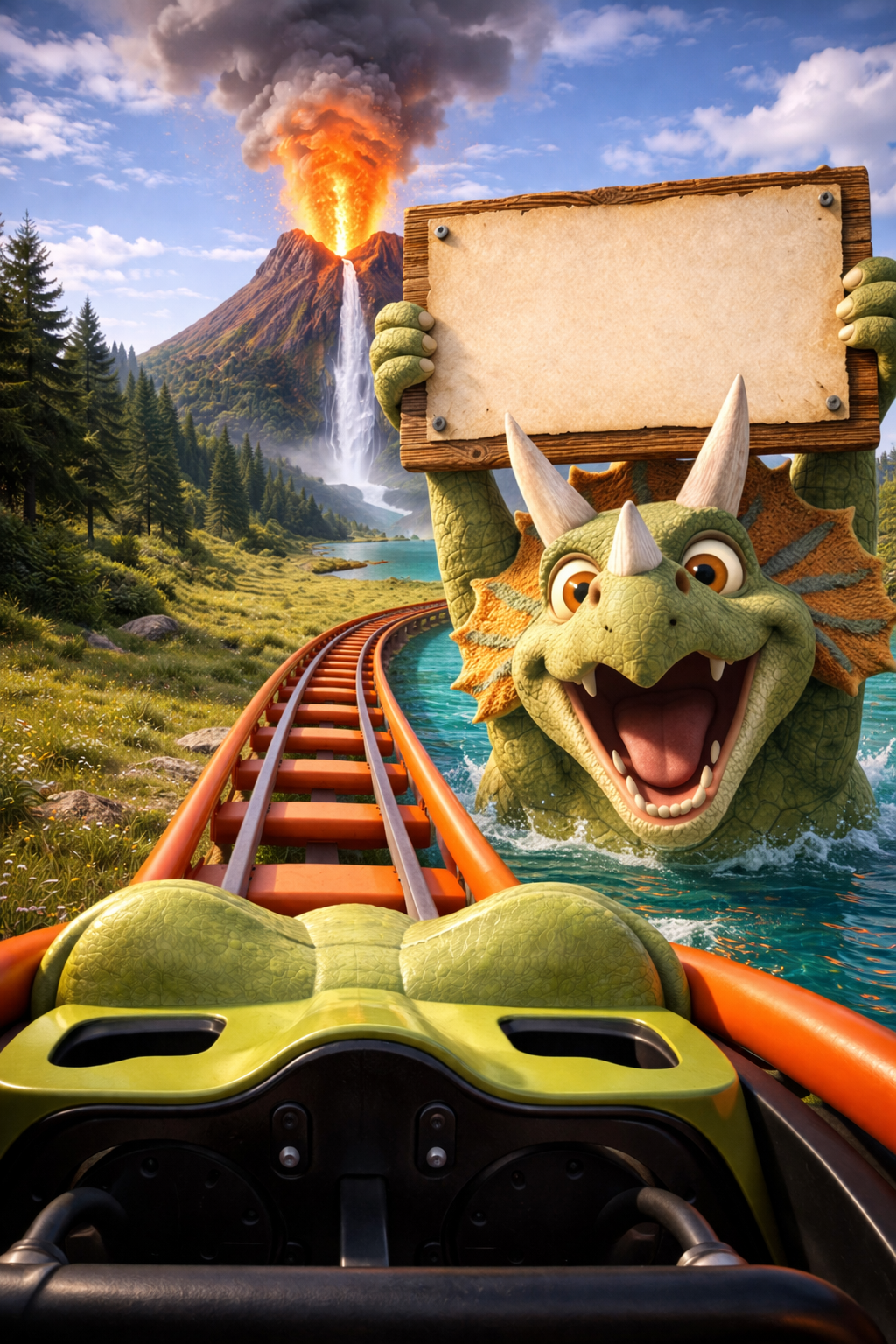 Dinosaur Park and Roller Coaster Ride — Jungle Safari Invitation Video — Platinum - Image 9