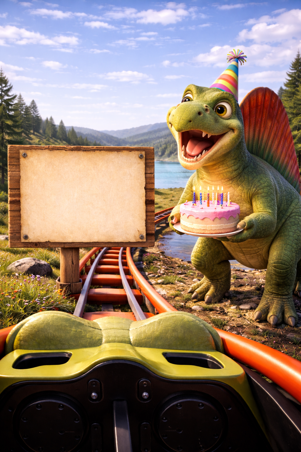 Dinosaur Park and Roller Coaster Ride — Jungle Safari Invitation Video — Platinum - Image 10
