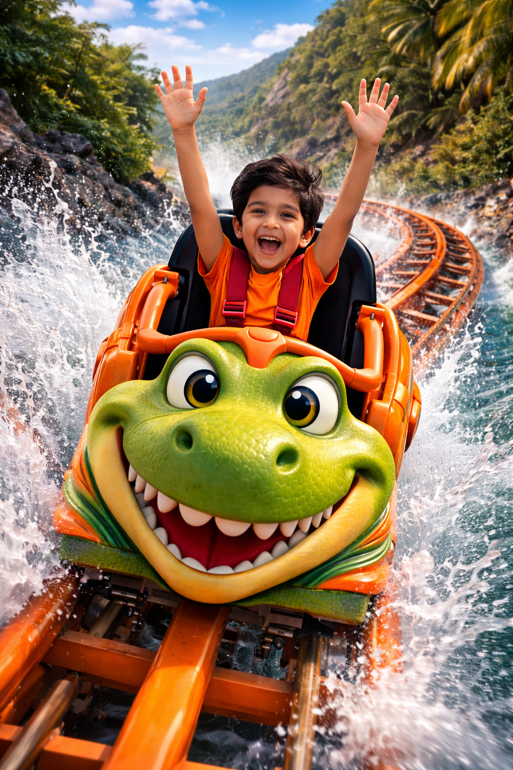 Dinosaur Park and Roller Coaster Ride — Jungle Safari Invitation Video — Platinum - Image 3