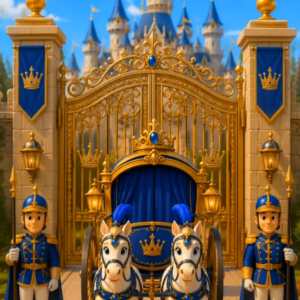 Royal Blue and Gold Colour 3D Character Style — Prince Invitation Video — Platinum