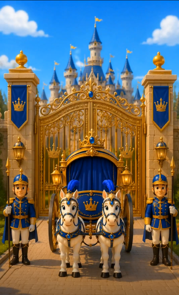 Royal Blue and Gold Colour 3D Character Style — Prince Invitation Video — Platinum