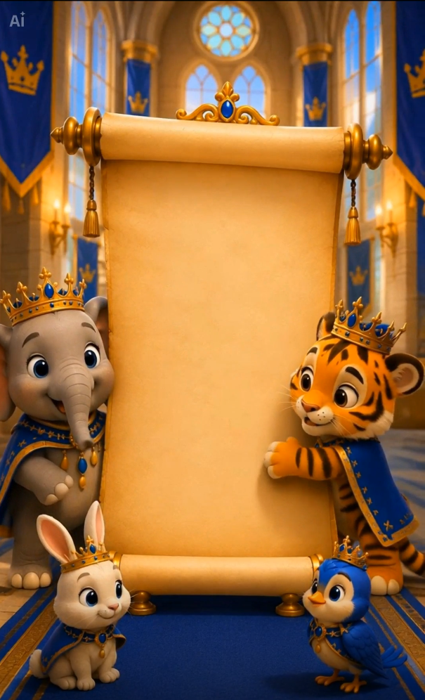 Royal Blue and Gold Colour 3D Character Style — Prince Invitation Video — Platinum - Image 4