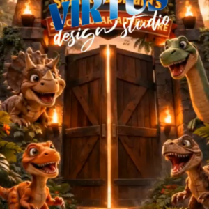 Dinosaur Park and Roller Coaster Ride and Water Ride — Jungle Safari Invitation Video — Platinum