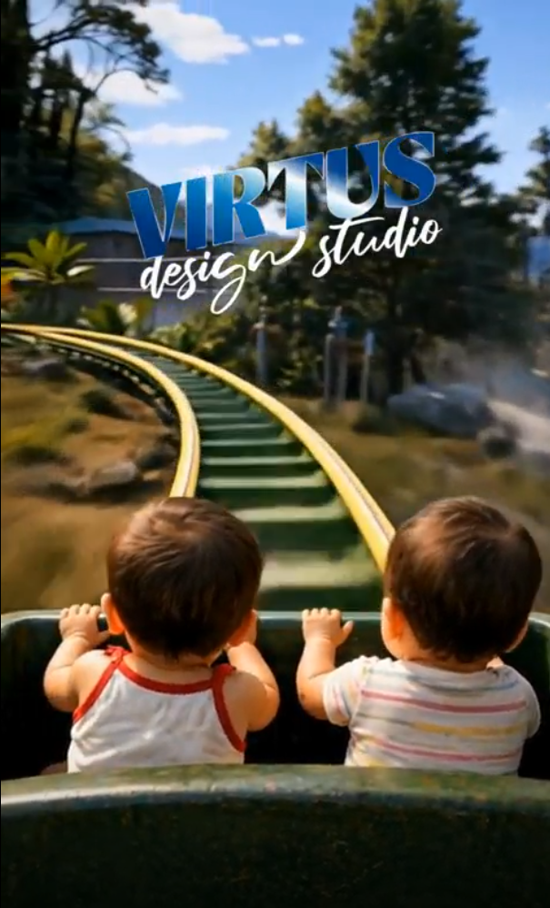 Dinosaur Park and Roller Coaster Ride and Water Ride — Jungle Safari Invitation Video — Platinum - Image 8