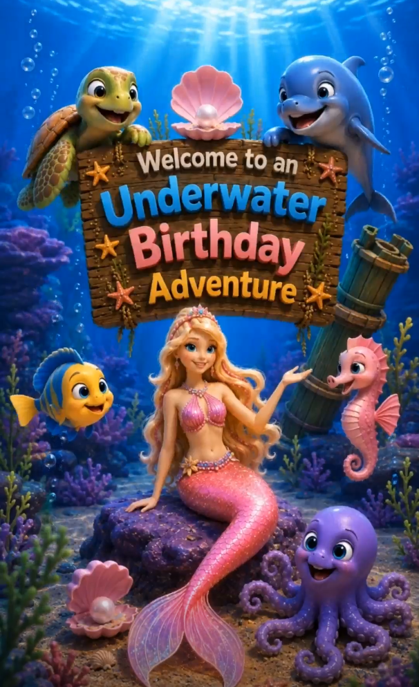 Sea Shell and Turtles — Mermaid & Ocean Invitation Video — Platinum