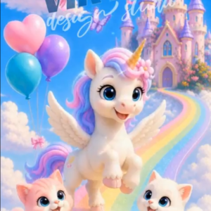 Unicorn Invitation Video — Silver