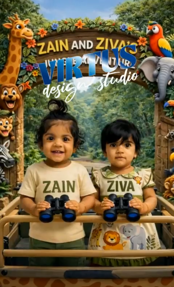 Twins Jungle Adventure Invitation Video — Platinum