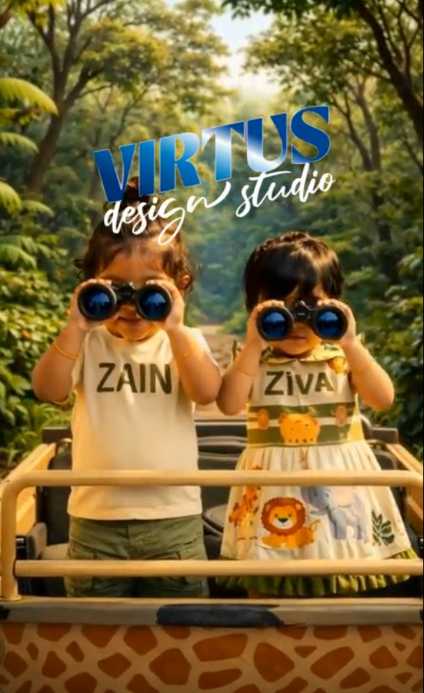 Twins Jungle Adventure Invitation Video — Platinum - Image 5
