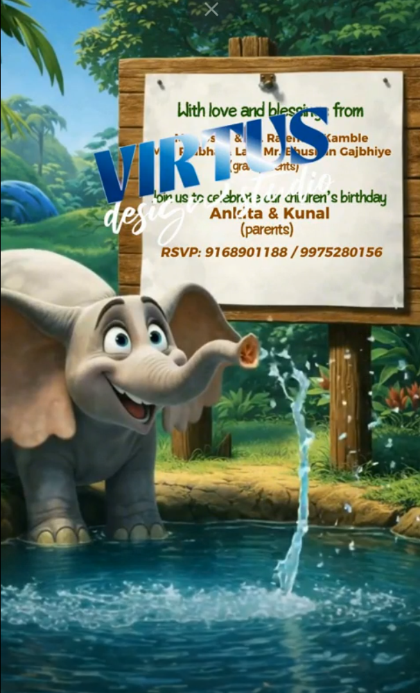 Twins Jungle Adventure Invitation Video — Platinum - Image 3
