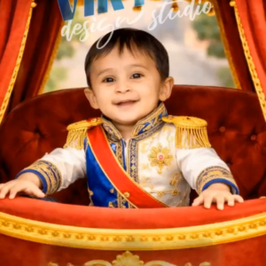 Royal Blue and Gold Colour — Prince Invitation Video — Platinum
