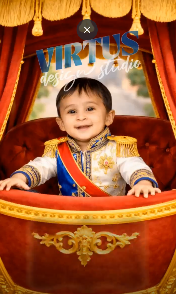 Royal Blue and Gold Colour — Prince Invitation Video — Platinum