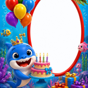Baby Shark Invitation Video — Silver