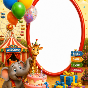 Circus & Carnival — Animal Friends Invitation Video — Silver