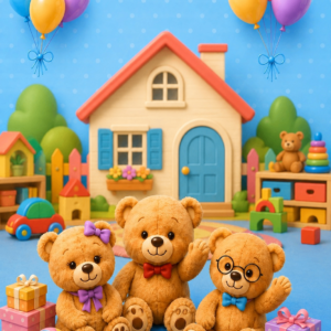 And Friends — Teddy Bear Invitation Video — Silver