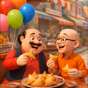 Motu Patlu Invitation Video — Silver