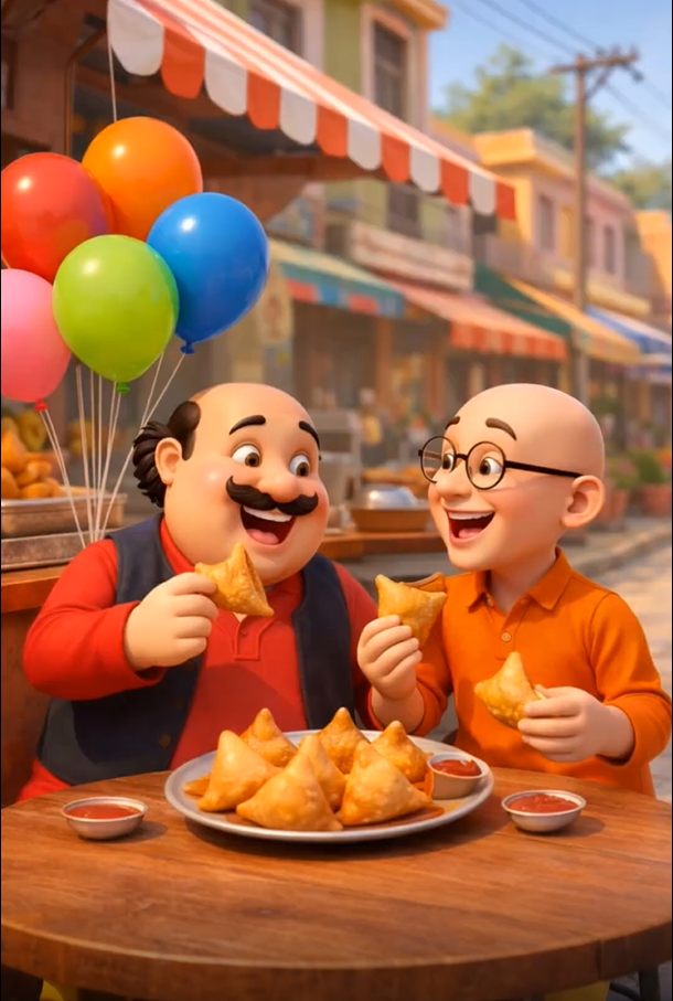 Motu Patlu Invitation Video — Silver