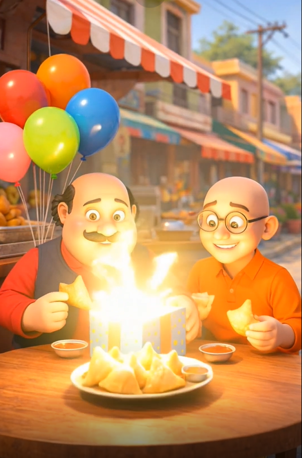 Motu Patlu Invitation Video — Silver - Image 3