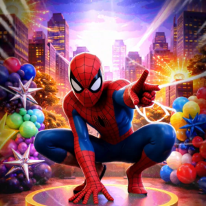 Iron Man Capt America Thor — Spiderman Invitation Video — Gold
