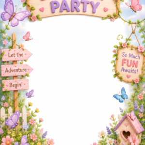 Butterfly Garden - Birthday Card