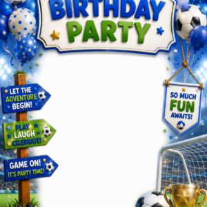 Football Theme - Birthday Card