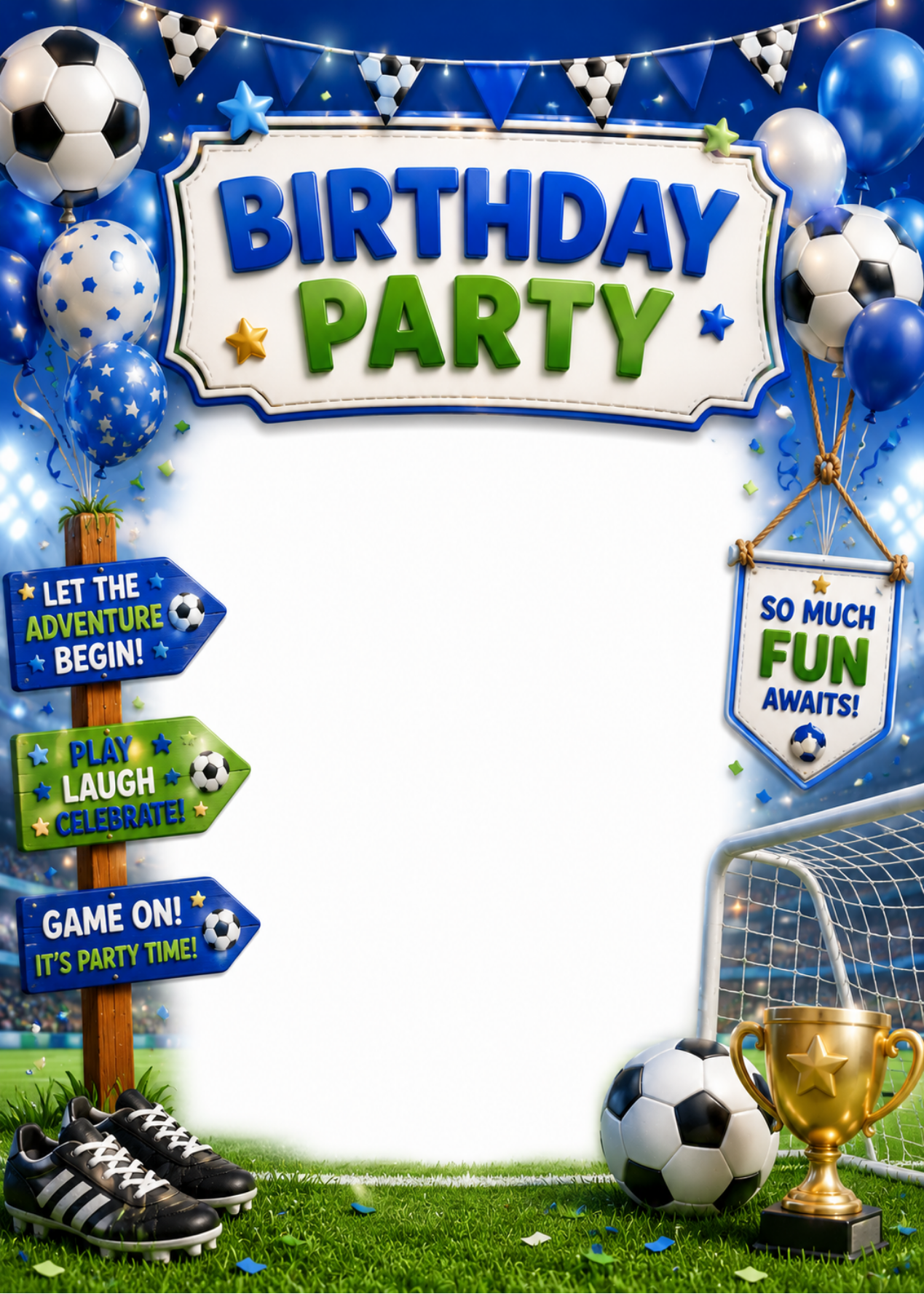 Football Theme - Birthday Card
