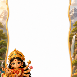 Durga Maa Invitation Video — Silver
