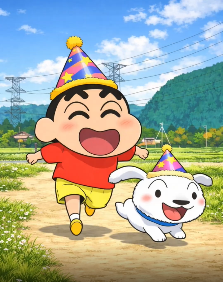And Dog — Shinchan Invitation Video — Silver