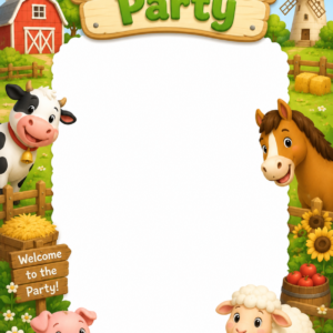 Farm Theme - Birthday Card