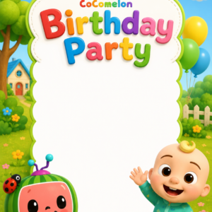 Cocomelon Theme - Birthday Card