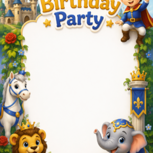 Prince Theme - Birthday Card
