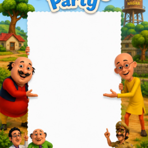Motu Patlu Theme - Birthday Card