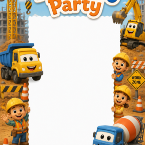 Construction Theme- Birthday Card